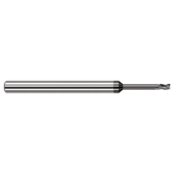 Miniature End Mill - 3 Flute - Square, 0.1875" (3/16), Finish - Machining: Amorphous Diamond